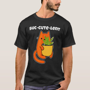 Cute Succulent Succute Cat And Snake Leaf T-Shirt