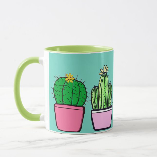 Cute Succulents Café Mug (Gauche)
