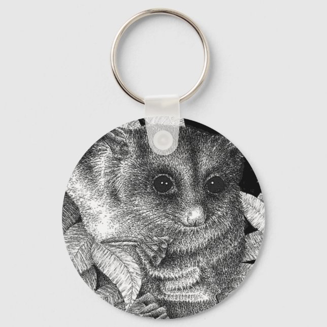 Cute Sugar Glider Keychain (Front)