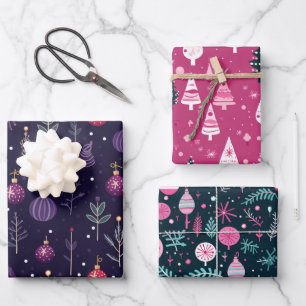 Cute Sugar Plum Christmas  Wrapping Paper Sheet