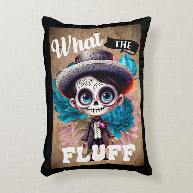 Cute Sugar Skull  Accent Pillow (Front(Vertical))