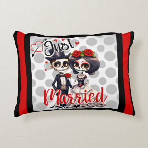 Cute Sugar Skull Accent Pillow