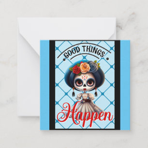 Cute Sugar Skull  Card