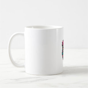 Cute Sugar Skull Cat Halloween Mexican Day Of The Coffee Mug