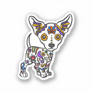 cute sugar skull chihuahua