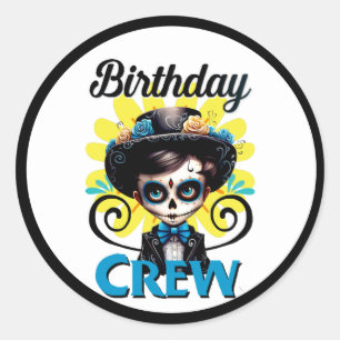 Cute Sugar Skull  Classic Round Sticker