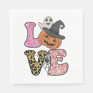 cute sugar skull dog rottweiler skull halloween napkin