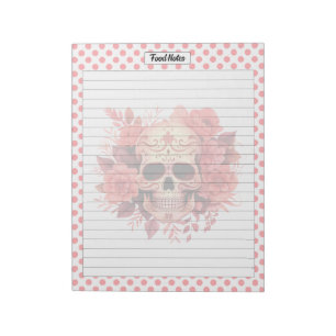 Cute Sugar Skull Food Notes
