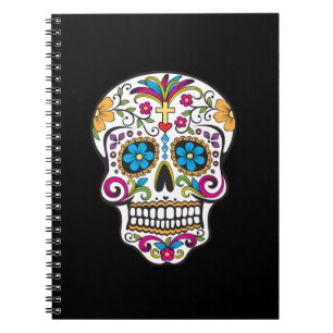 Cute Sugar Skull Happy Day of the Dead Notebook