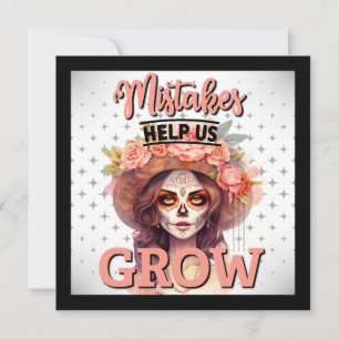 Cute Sugar Skull Holiday Card