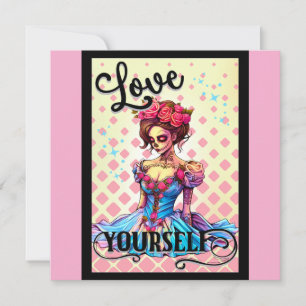 Cute Sugar Skull Holiday Card