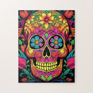 Cute Sugar Skull Jigsaw Puzzle