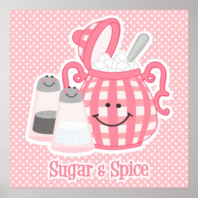 Cute Sugar & Spice Poster Print (Front)