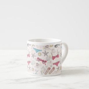 Cute Summer Abstract Pattern Espresso Cup
