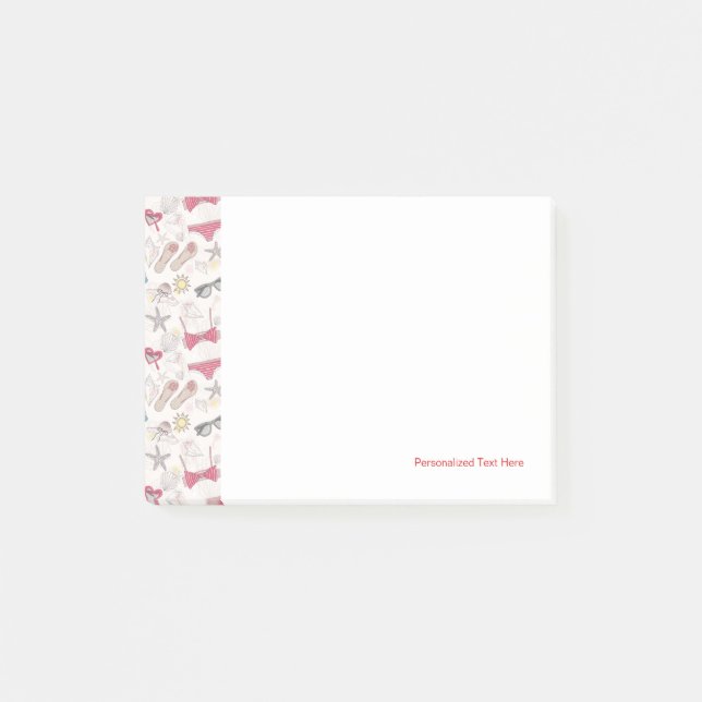 Cute Summer Abstract Pattern Post-it Notes (Front)