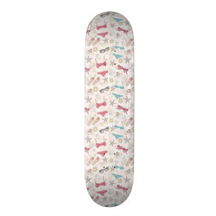 Cute Summer Abstract Pattern Skateboard