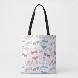 Cute Summer Abstract Pattern Tote Bag