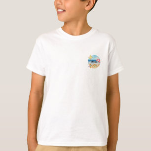 Cute Summer Beach Cat Personalized Hardcover T-Shirt