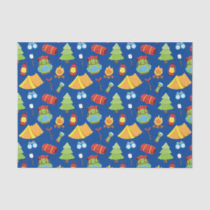 Cute Summer Camp Pattern Tissue Paper