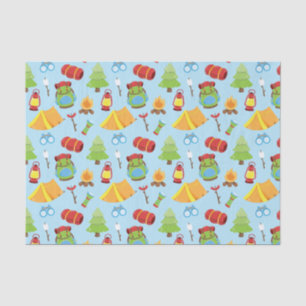 Cute Summer Camp Pattern Tissue Paper