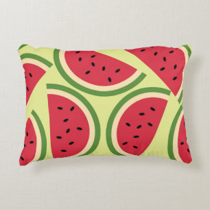 Cute Summer Colourful Watermelon Pattern Accent Pillow