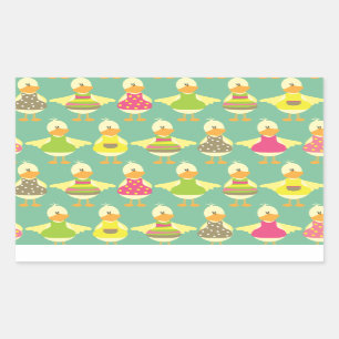 cute summer ducks sticker