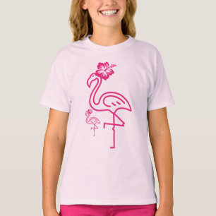 Cute Summer Girly Flamingo T-Shirt