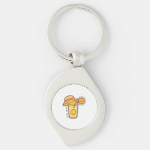 Cute Summer Lemonade Cartoon T-Shirt – Sunny Hat & Keychain