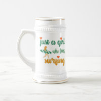 Cute summer quote Just a girl who loves surfing