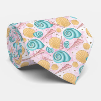Cute Summer Seashells Marine Neck Tie