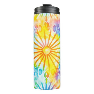 Cute Summer Tye dye Thermal Tumbler