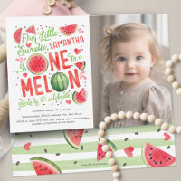 Cute Summer Watermelon Fruit Girl 1st Birthday Pho