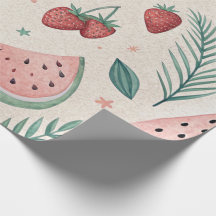 Cute summery wrapping paper