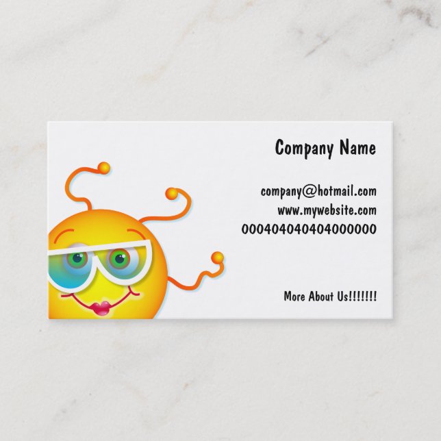 Cute Sun, Business Card (Front)