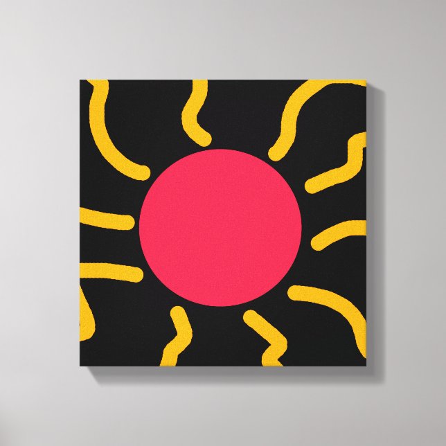 Cute sun canvas print (Front)
