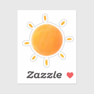 Cute sun drawing Sticker