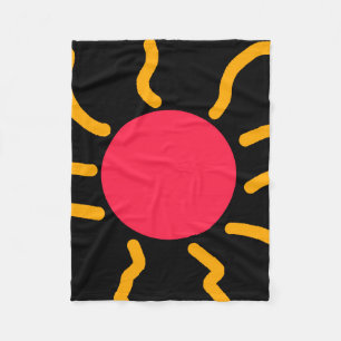 Cute sun fleece blanket