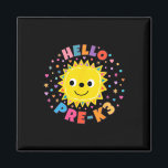 Cute Sun Hello Pre-k3 Magnet<br><div class="desc">Cute Sun Hello Pre-k3</div>