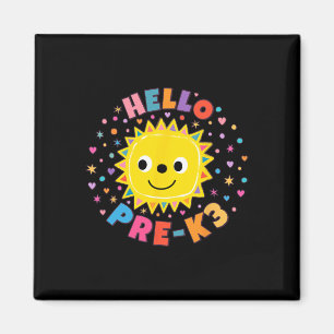 Cute Sun Hello Pre-k3 Magnet