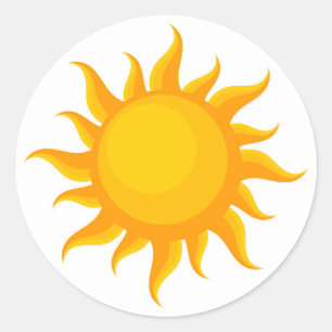Cute sun illustration Sticker