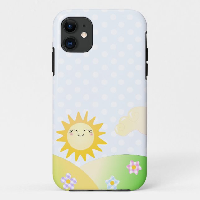 Cute sun kawaii cartoon Case-Mate iPhone case (Back)