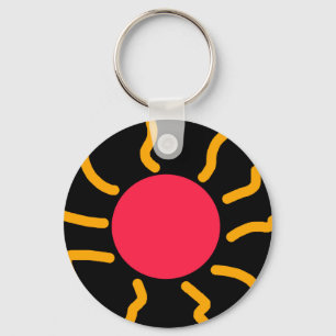 Cute sun keychain