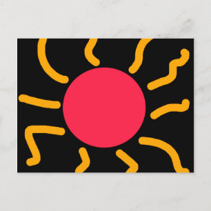 Cute sun postcard