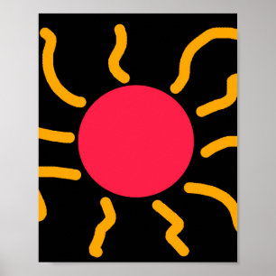 Cute sun poster