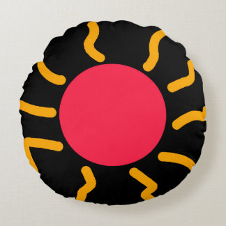 Cute sun round pillow