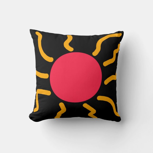Cute sun throw pillow (Front)