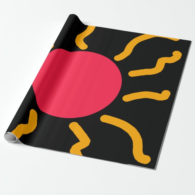 Cute sun wrapping paper (Unrolled)