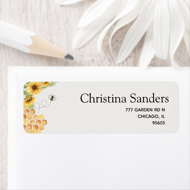 Cute Sunflower Bee Baby Shower (En situation)