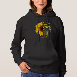 Cute Sunflower Christian Bible Verse Women Teen G Hoodie