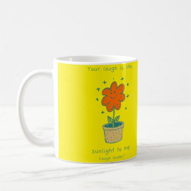 CUTE SUNFLOWER COFFEE MUG (Left)